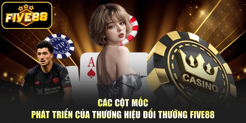 Các cột mốc phát triển của thương hiệu đổi thưởng Five88
